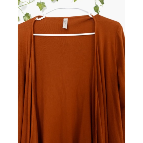 Blue Canoe Organic Brown Open Front Flowy Cardigan - Picture 5 of 8